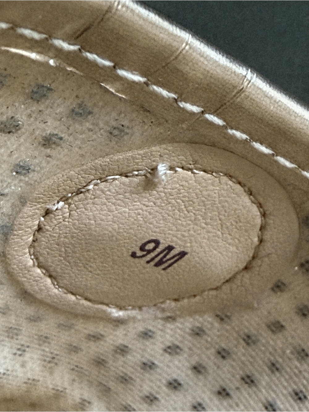 MICHAEL KORS Kendrick Pale Gold Perforated Espadrille Flats Women’s Size 9 - Picture 13 of 15